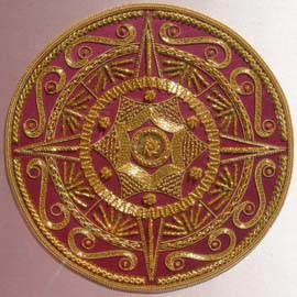 Gold Embroidered Medallion